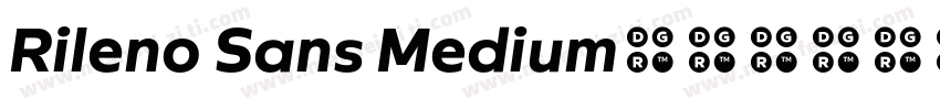 Rileno Sans Medium字体转换